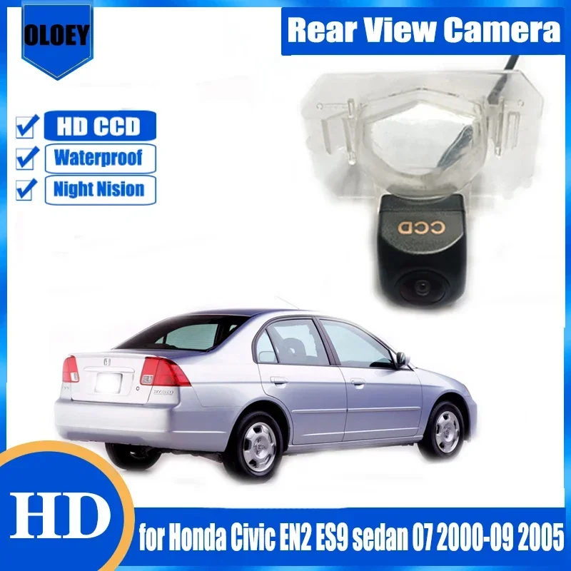 Rear View Camera for Honda Civic EN2 ES9 sedan 07 2000-09 2005 Backup Parking Reverse Camera License Plate Lamp Camera