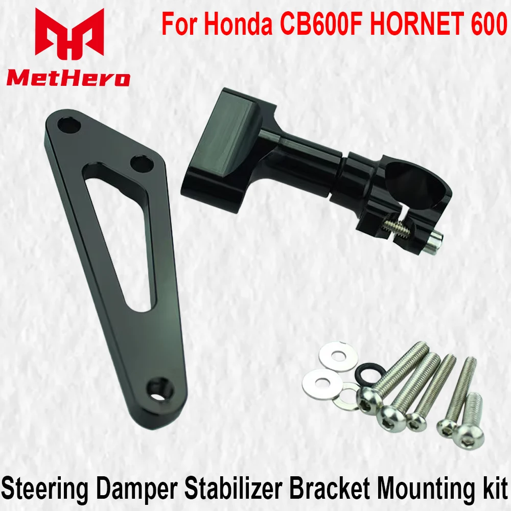 

For Honda CB600F HORNET 600 2007 2008 2009 2010 2011 2012 2013 2014 2015 2016 Steering Damper Stabilizer Bracket Mounting kit