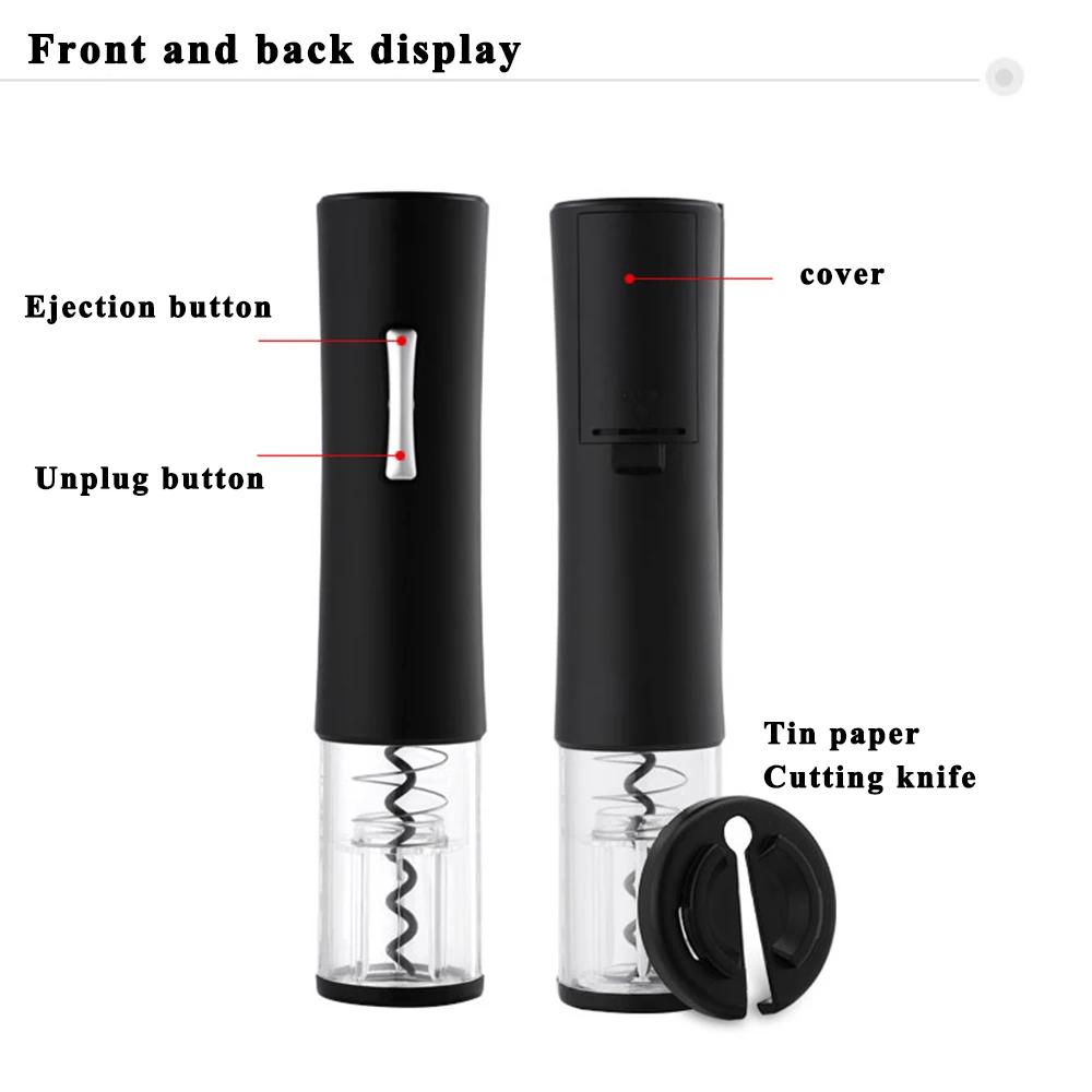 Electric Red Wine Opener for Red Wine Foil Cutter Automatic Bottle Opener with Storage Kitchen Accessories Gadgets Bottle Opener