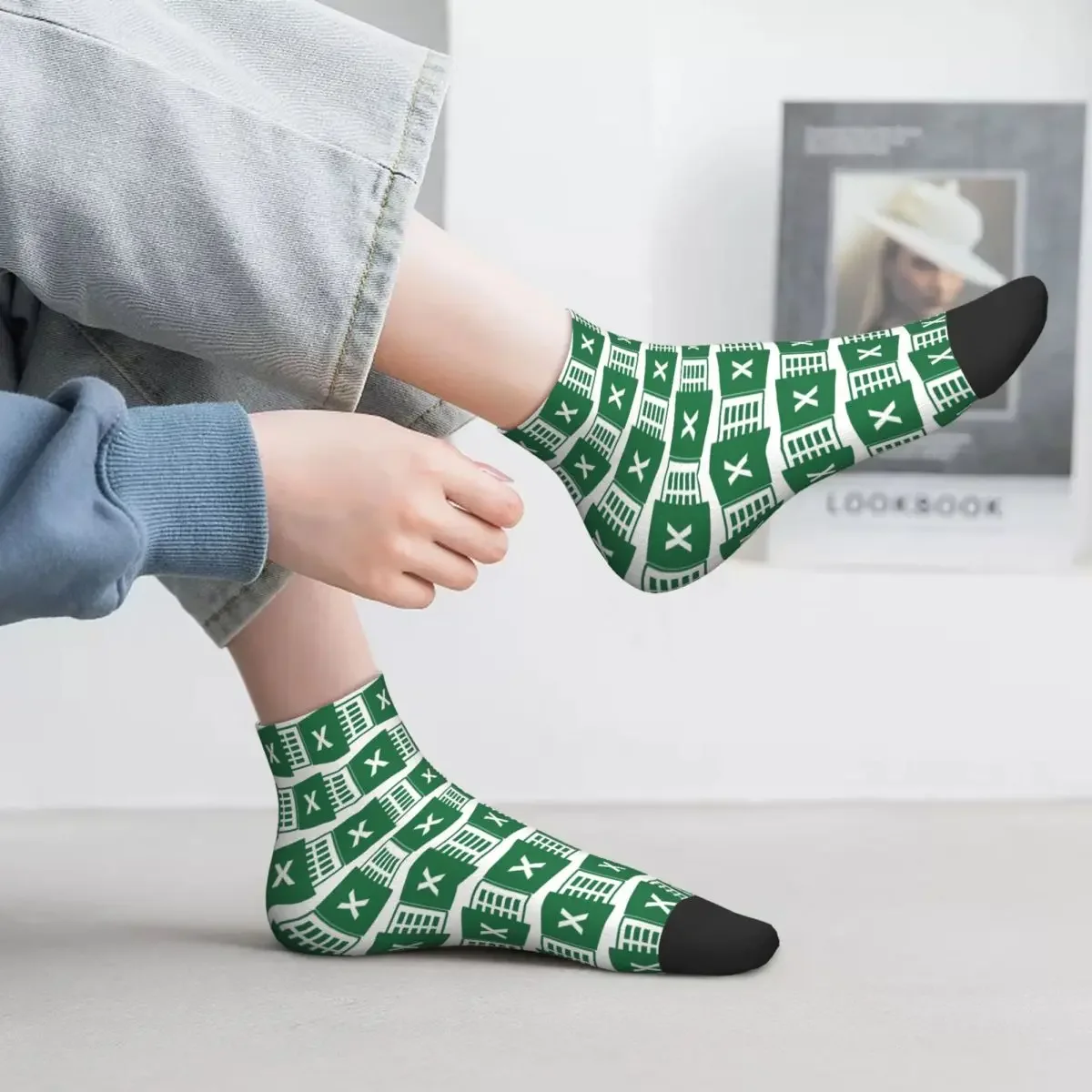جوارب Excel Socks Harajuku فائقة النعومة لجميع المواسم، إكسسوارات جوارب لهدية عيد ميلاد الرجل والمرأة