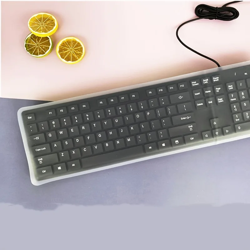 1 Stück ultradünne, transparente Tastatur-Schutzhülle – staubdichte Schutzhülle für Standard-PC-Desktop-Tastaturen – Detail 4