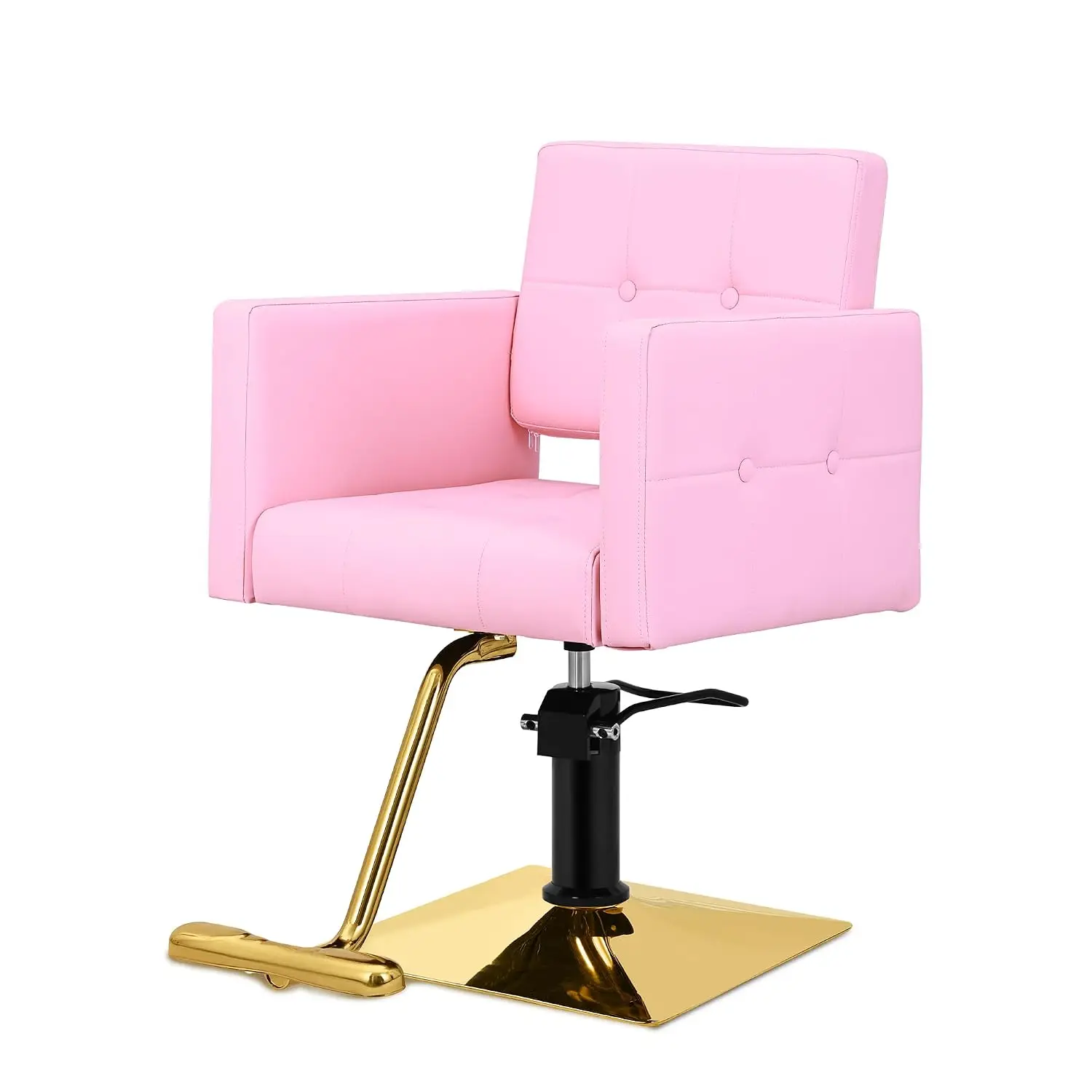 Wide Seat Hydraulic Salon Barber Chair, 360° Swivel & 135° Recline, Beauty Spa Shampoo Tattoo Styling for Women, Customized
