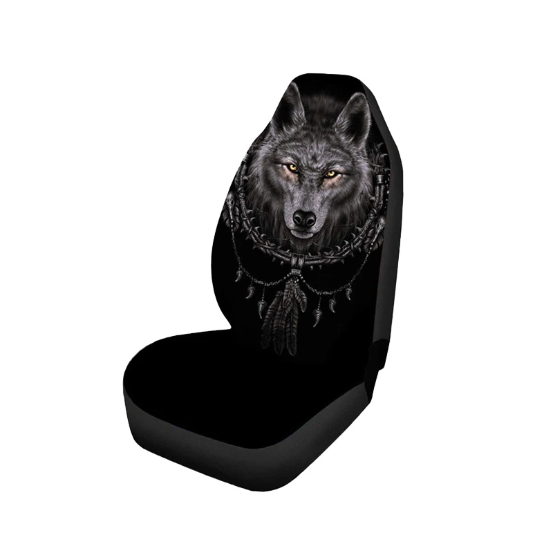 1Pcs Car Universal 3D Wolf Printed Car Seat Cover Seat Cushion Protector Cover for Car SUV