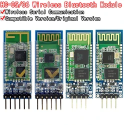 HC-05 HC-06 Master-Slave 6Pin/4Pin Anti-Reverse, Integrated Bluetooth Serial Pass-Through Module, Wireless Serial for Arduino
