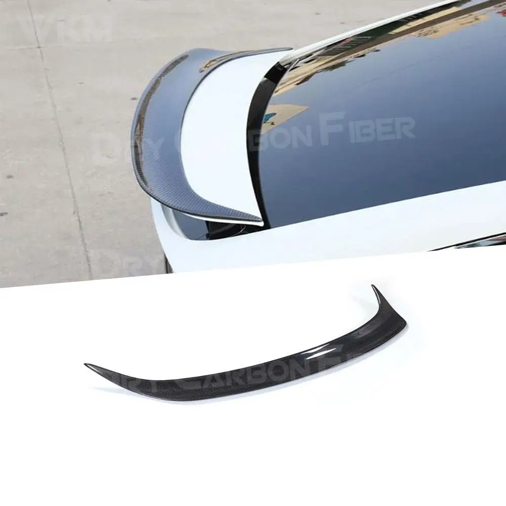 

Carbon Fiber / FRP Rear Spoiler Boot Lid Trim Wings For Tesla Model X 2016-2018 RZ Style Spoiler