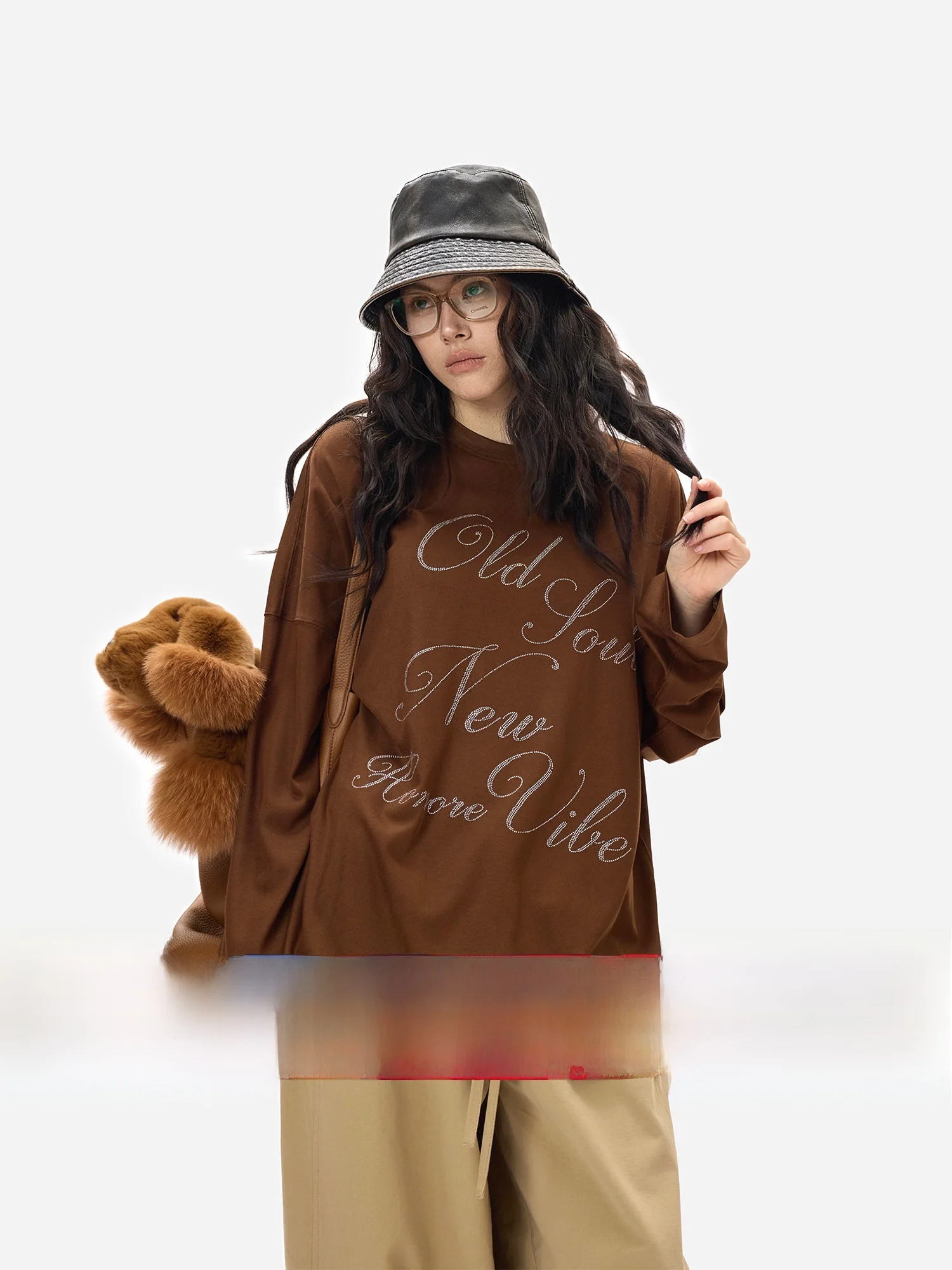 

Ultra-Thin Original GuYue Lyocell Letter Print Super Anti-Wrinkle Sunscreen Base irt Women's Summer T-irt CiWalk
