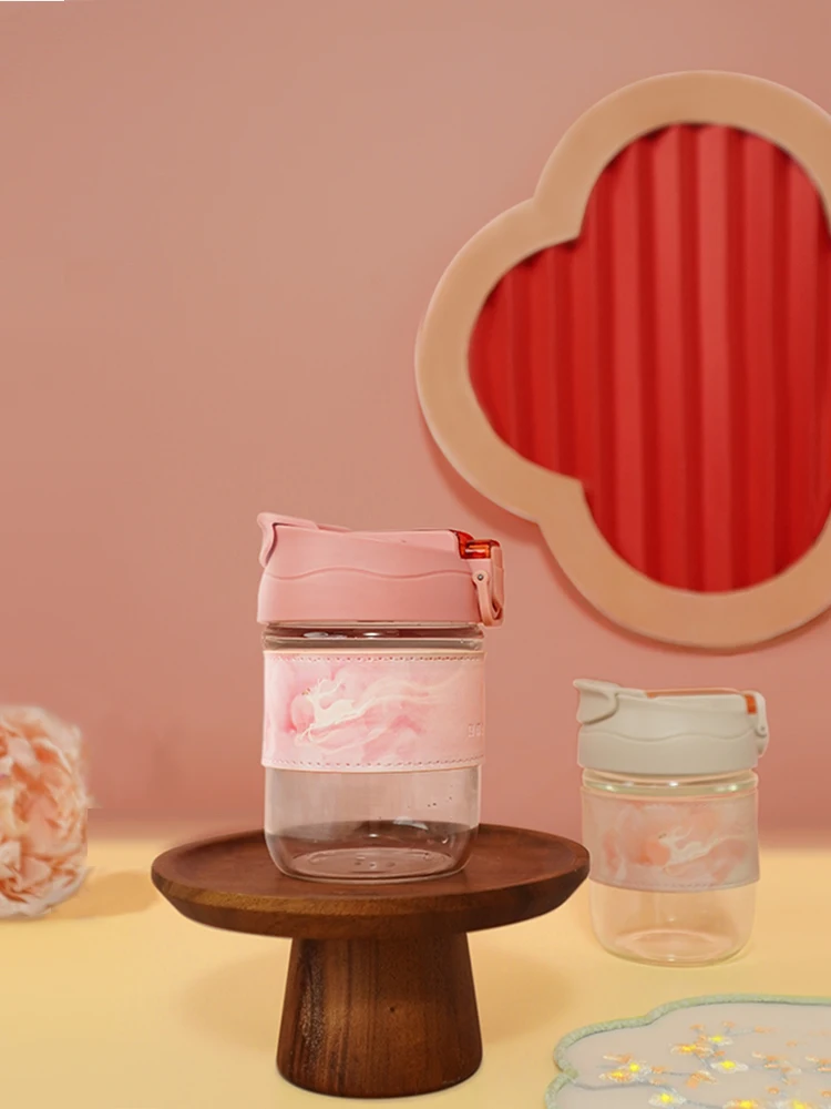 

Portable Leak-Proof Heat Resistant Glass Cup with Straw Museum Dream Lightness Birthday Gift National Museum of China SH010111