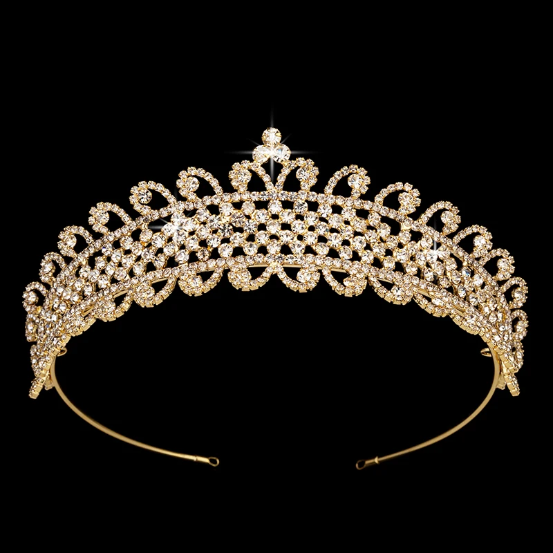 

Crown HADIYANA Princess Elegant Charms Hair Jewelry For Women Wedding Or Party Zirconia BC3579 Romantic Birthday Crown