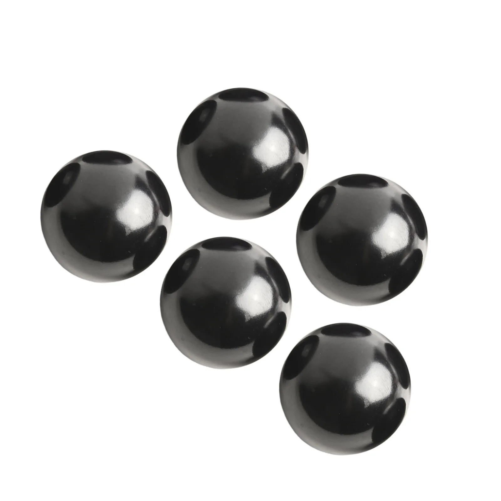Reliable Bakelite Round Ball Knob 5Pcs Black Threaded Ball Design Suitable for Machinery and Electronic Equipment