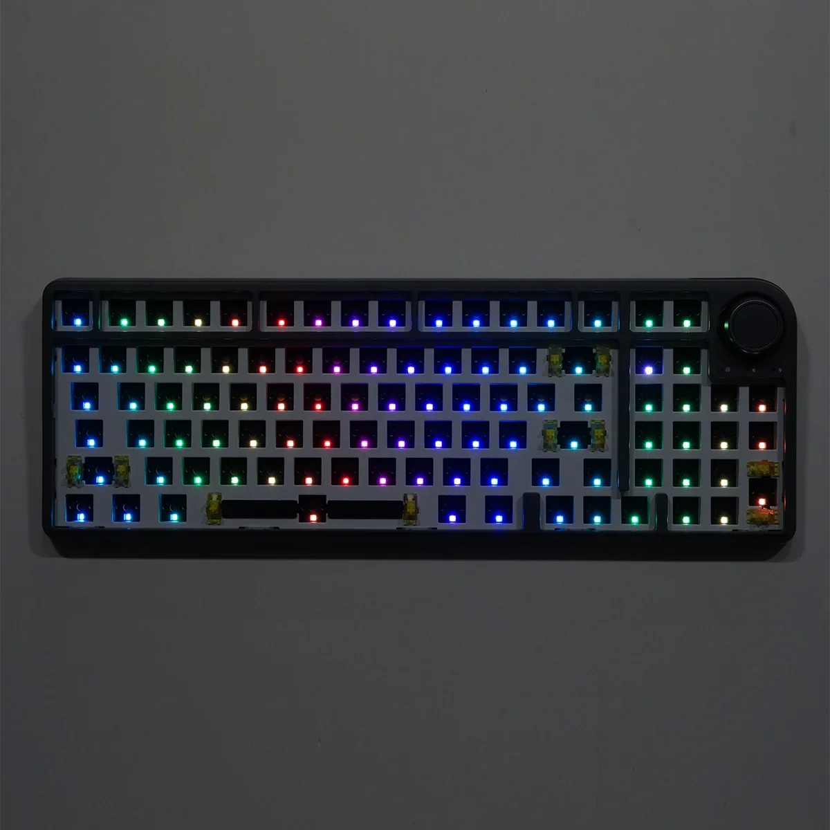 Imagem -05 - Mathew Tech-mk96 Junta Kit de Teclado Mecânico Hot-swappable Botão sem Fio de Três Modos Facada Prelubed Luz Rgb Dinâmica