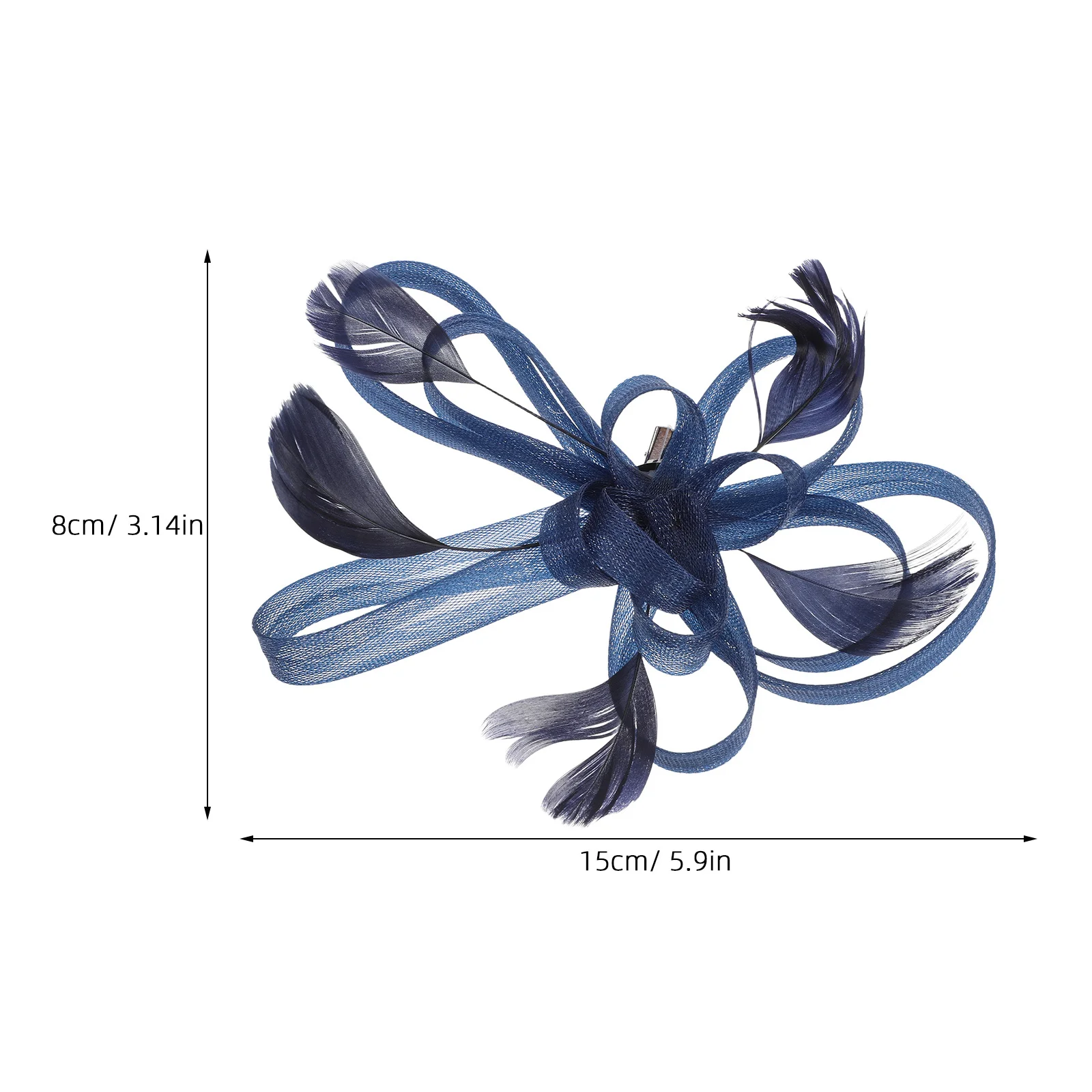 مشبك شعر أزرق عتيق لحفلات الزفاف والولائم وعصابة رأس أنيقة وإكسسوارات الزفاف
