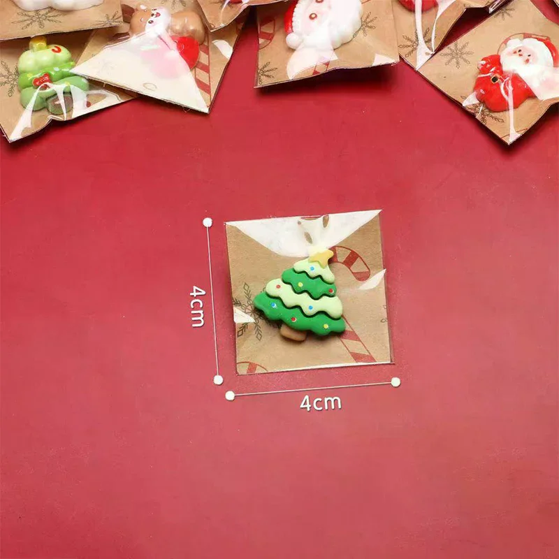 5/15Pcs Mixed Resin Christmas Fridge Magnets, Santa Claus, Snowman, Christmas Tree Decorations In Various Styles For Gift