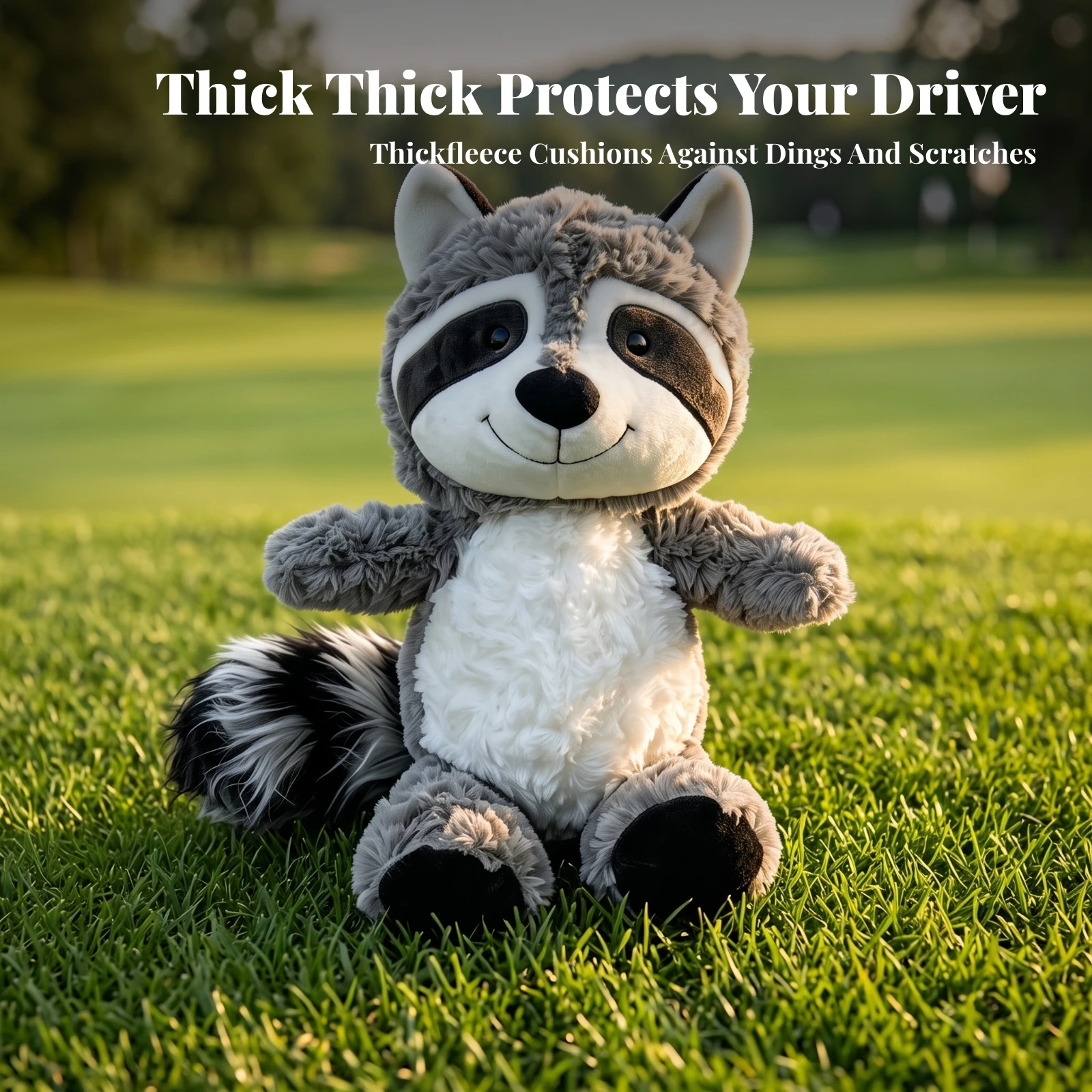 Soft Golf Headcover Adorable Golf Club Cover with Knit Sleeve Shark Headcover Stretchy Lightweight for Golfers