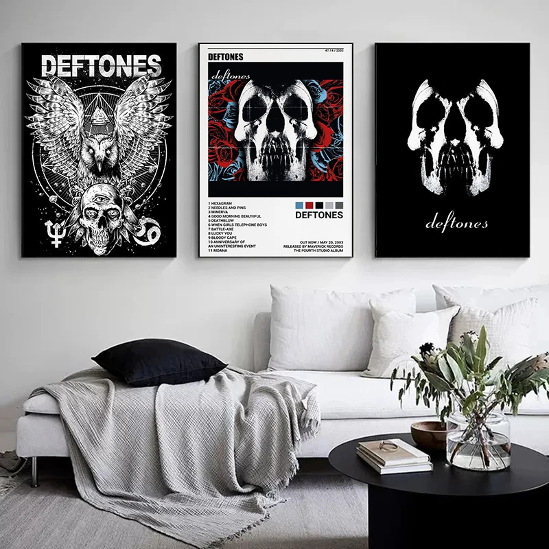 Pop Band Deftones Singer Posters Music Cover Album Canvas Painting Print Vintage Wall Art Pictures for Room Home Club Bar Decor