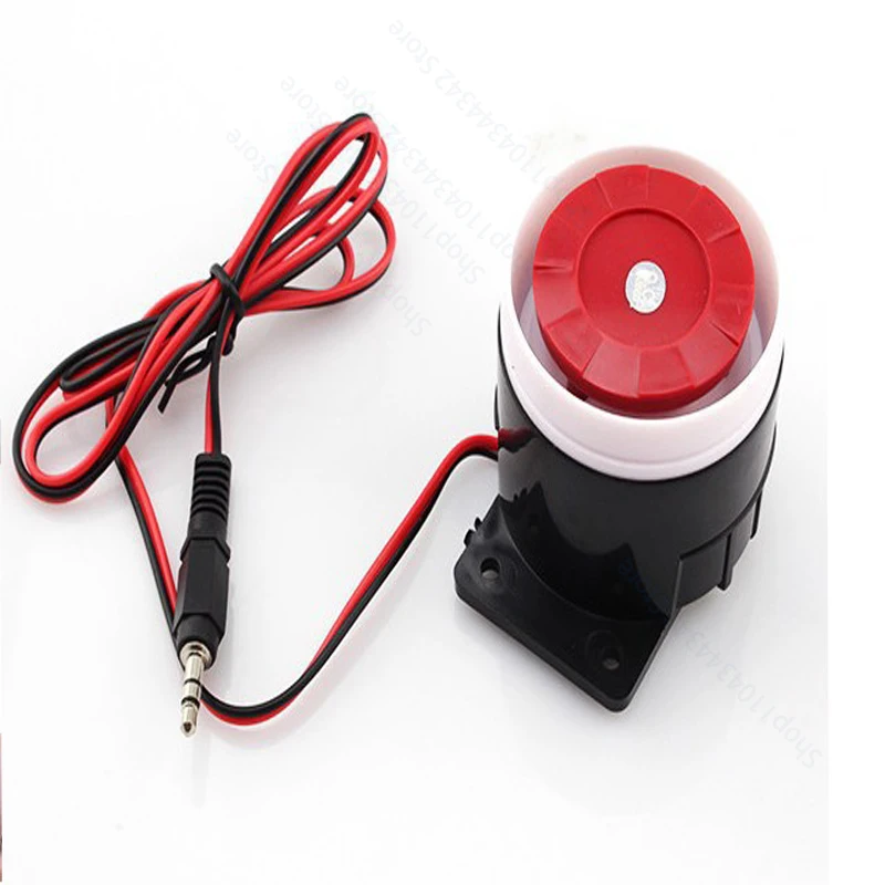 Mini Wired Siren For Wireless Home Alarm Security System 120 DB Loudly Horn Working Power DC5V 9V 12V