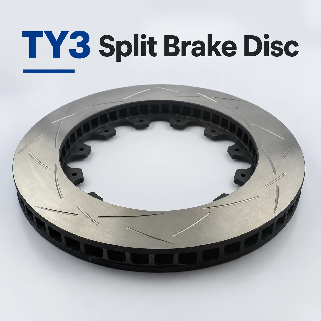 Car Split Brake Disc Outer Ring for Car Modification,Sizes 285/300/330/345/355/362 Available, Precision Machined