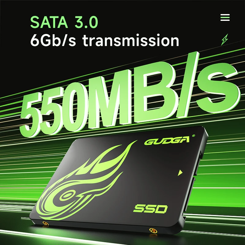 GUDGA SSD SATA 4TB 2TB 1TB 2.5 pollici Sata interna ad alta velocità 3 Unità a stato solido interna HDD da 500 MB/s per computer portatile Micco