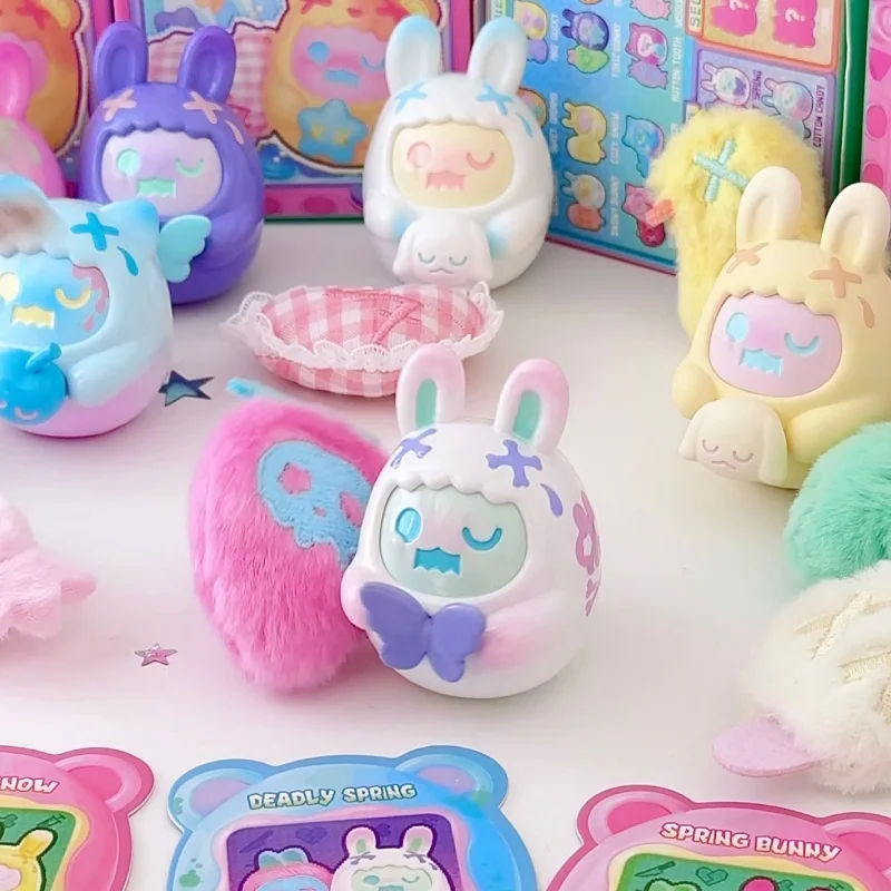 Shinwoo hug me mini série caixa cega urso fantasma surpresa caixa misteriosa boneca decoração de mesa bonito modelo brinquedos menina presentes aniversário