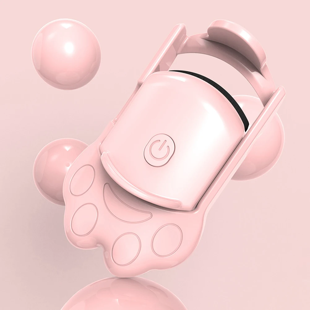 

Electric Eyelash Curler with Cute Claw Pattern Fast Heating Large Area Portable Lash Curling Tool for Daily Makeup Use