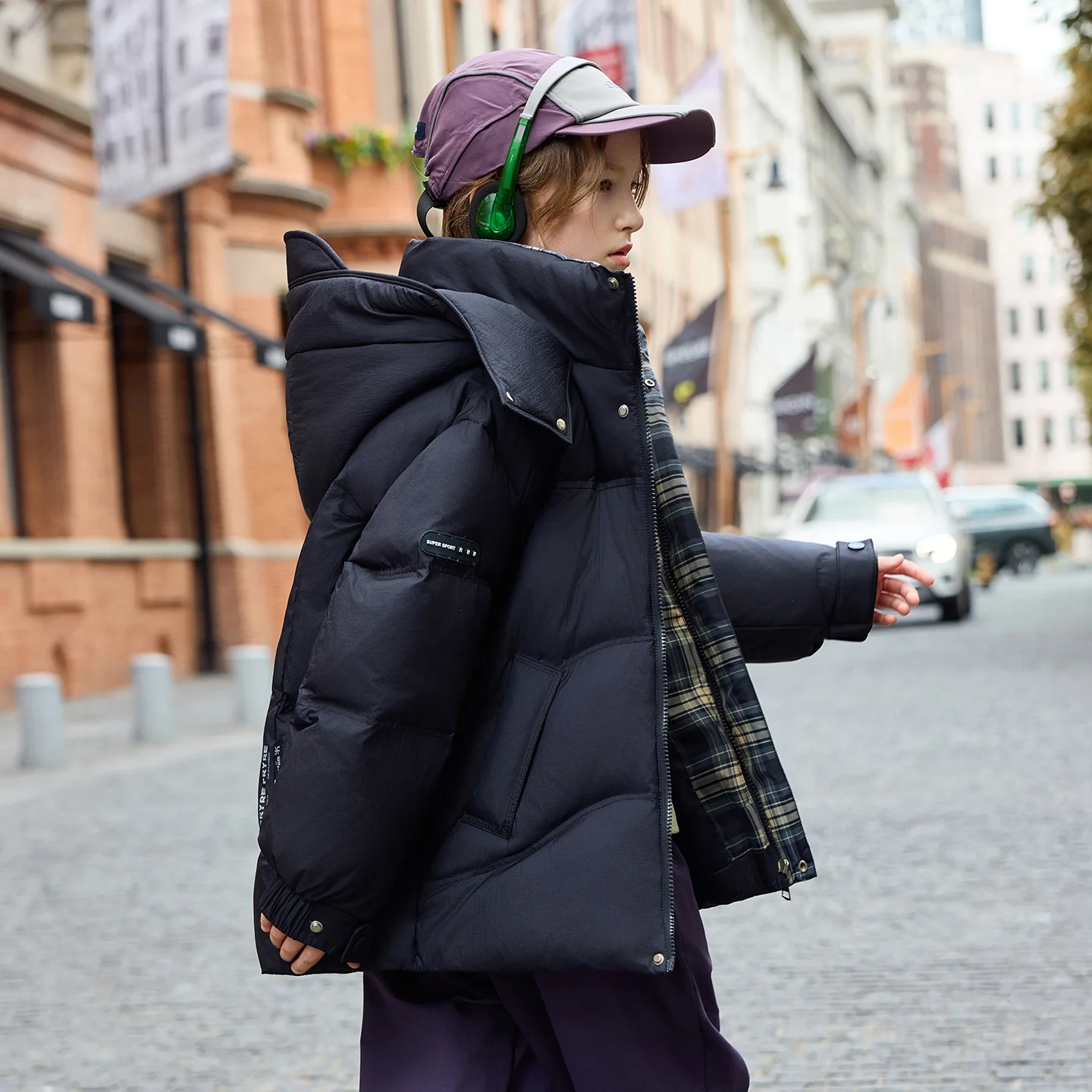 Winter 4-12Y Kids Boys Duck Down Jacket Solid Hooded Thicken Warm Children Boy Outerwear Coat Windproof Teens Boys Puffer Jacket
