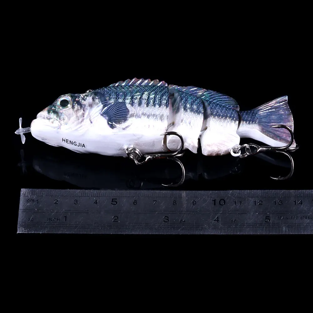 2026  15CM 54G Robotic Fishing Lure Rechargeable Swimming Wobbler for Carp for Ocean River Boat Fishing 4-Segment Target