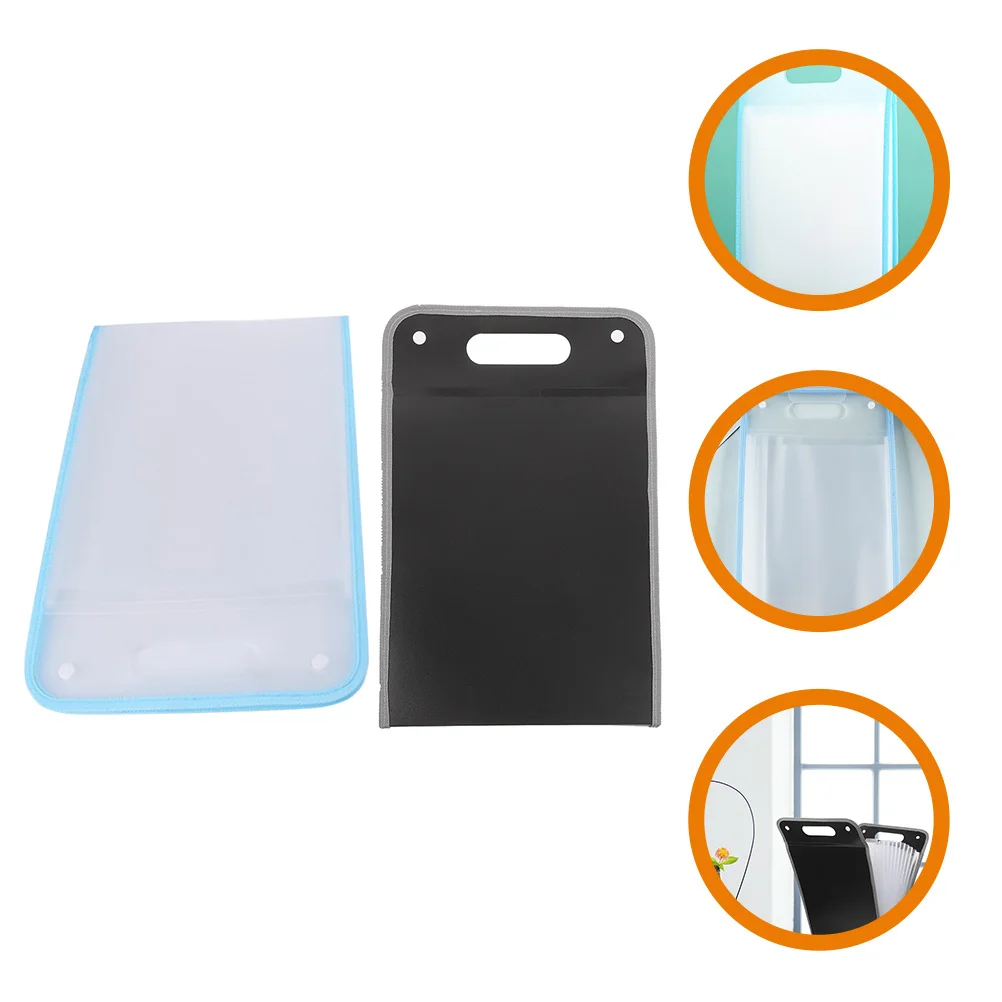 2 шт., органайзер для папок с файлами, расширяющаяся сумка для файлов-гармошка, большая вместимость, портативный органайзер для хранения документов, офисный школьный органайзер для квитанций