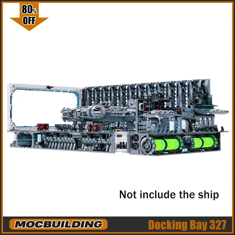 23307 pçs docking bay 327 modelo moc blocos de construção ucs espaço coleção brinquedos diy montar tijolos exibição arquitetura presentes natal