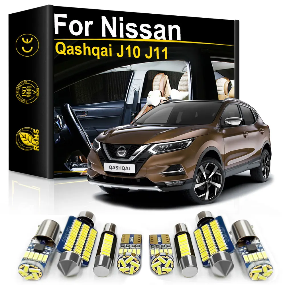 

For Nissan Qashqai J10 J11 2007 2010 2012 2013 2014 2015 2016 2017 2018 2019 2020 Car Interior LED Light Canbus Indoor Lamp