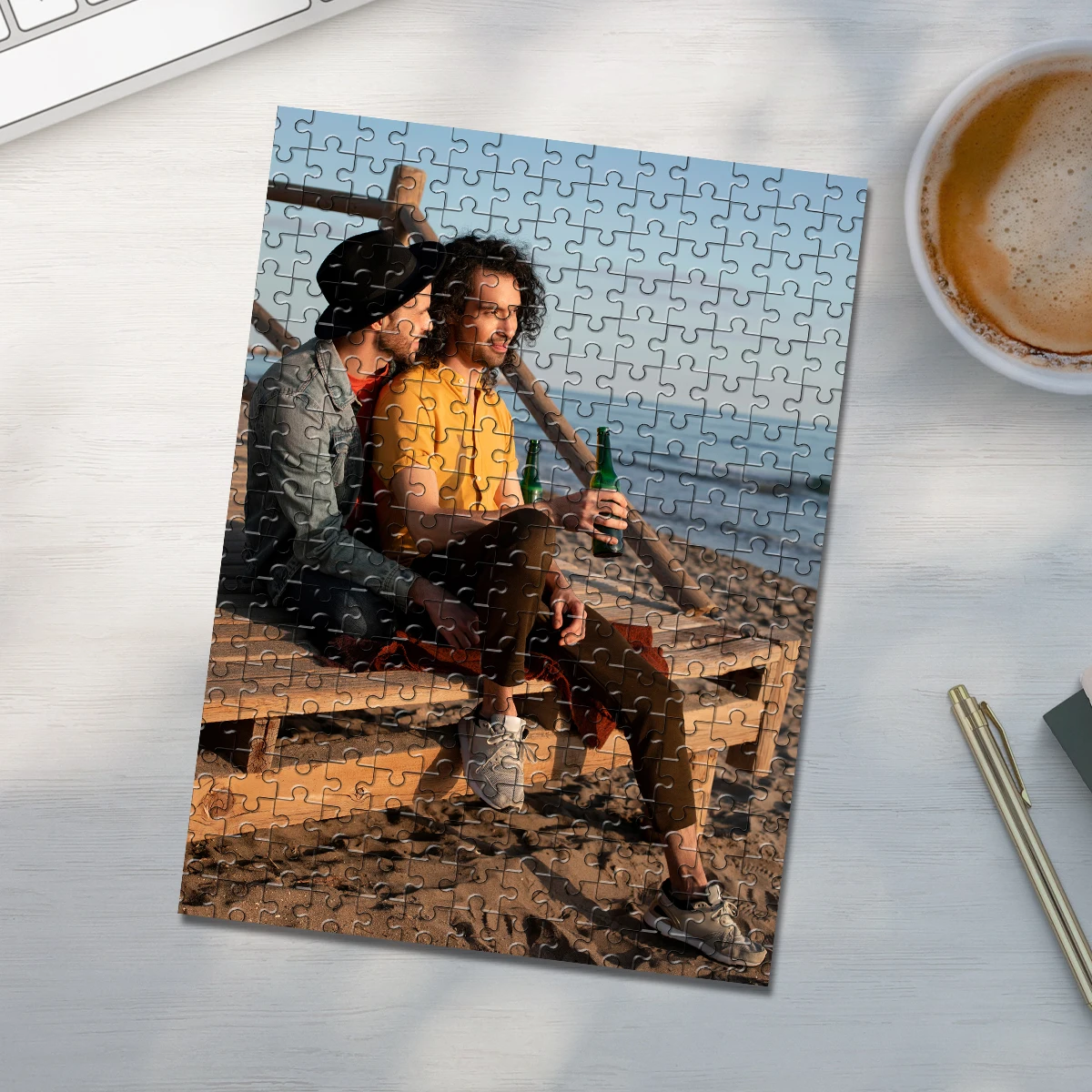 35/300/500/1000pcs Personalized Custom Photo Puzzle photo Jigsaw Gifts Family Educational Toys