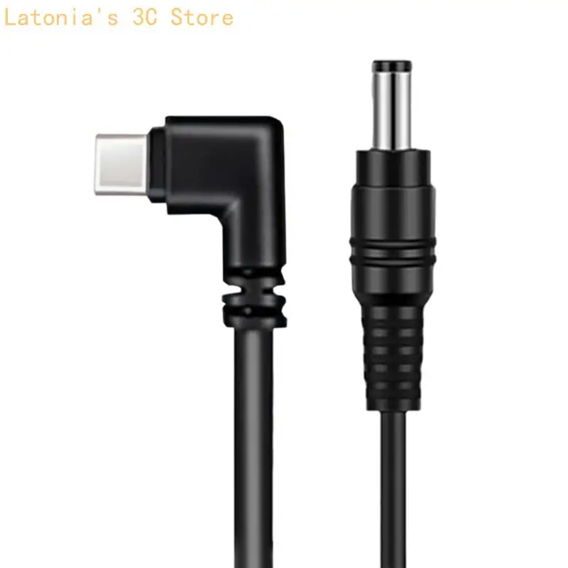 Safe and Secure Type C to DC5.5 Power Cable With Overcurrent Protections Fast Charging Capability for Multiple Devices X3UB