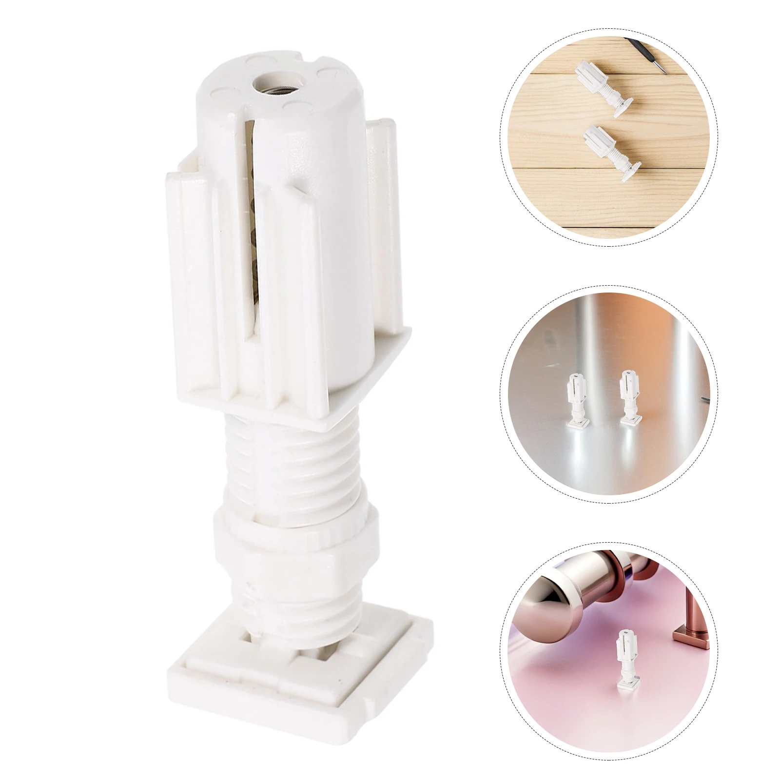 

2Pcs Universal Louver Bracket Kit No Drill Installation for Blinds White Plastic Mounting Brackets for Living Room Bedroom