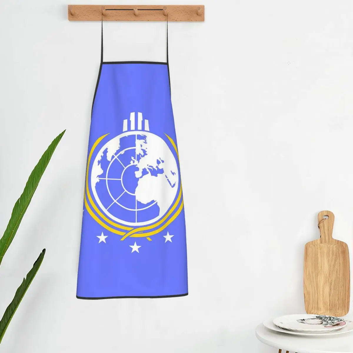 Into Hell Liberty Diving Earth For Super Apron Chef Cooking Tablier Waterproof Bib Kitchen Cleaning Pinafore for Women Men