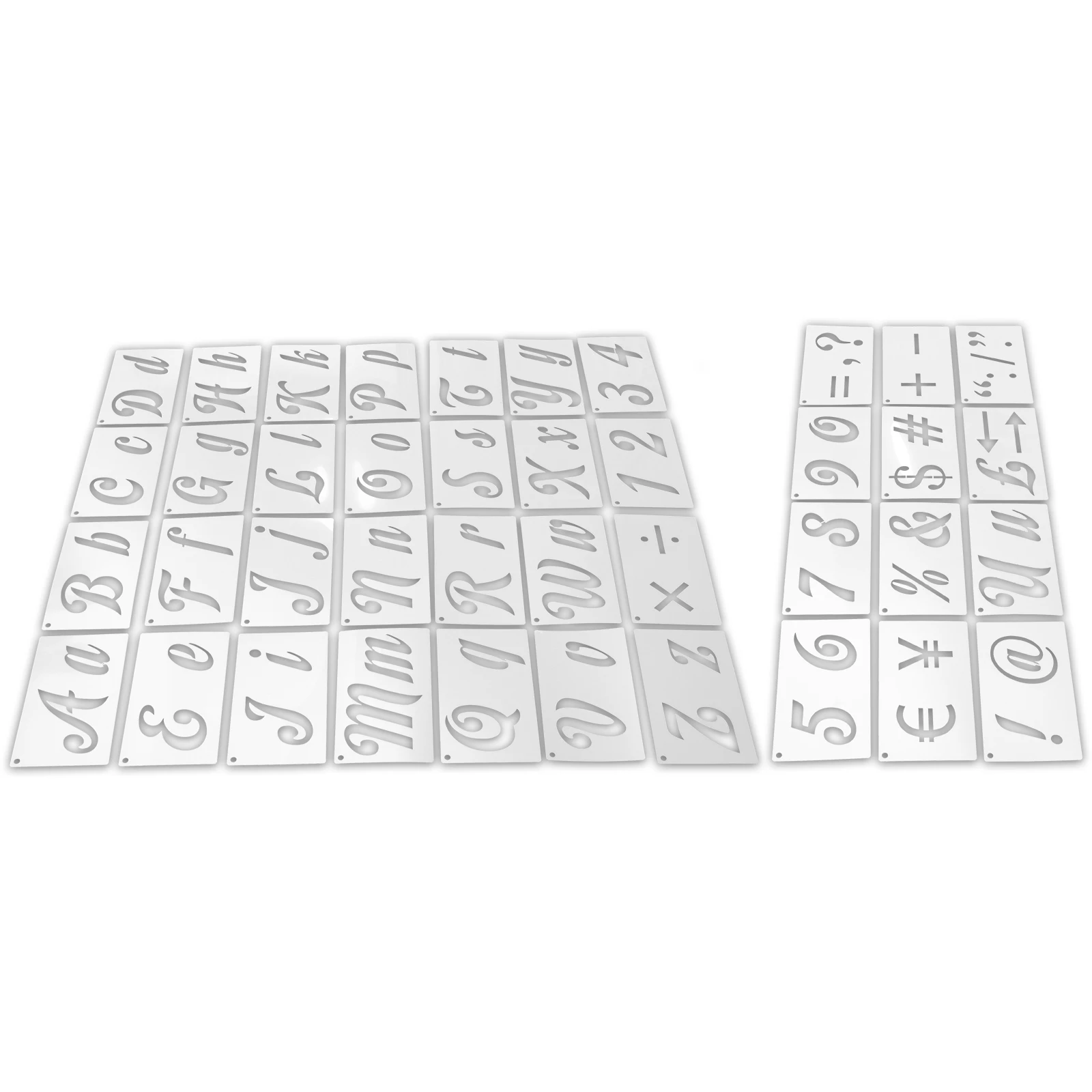 

Alphanumeric PET Stencil Templates Reusable Letter Number Stencils for Painting Wood Wall Fabric Chalkboard Sign Art Craft