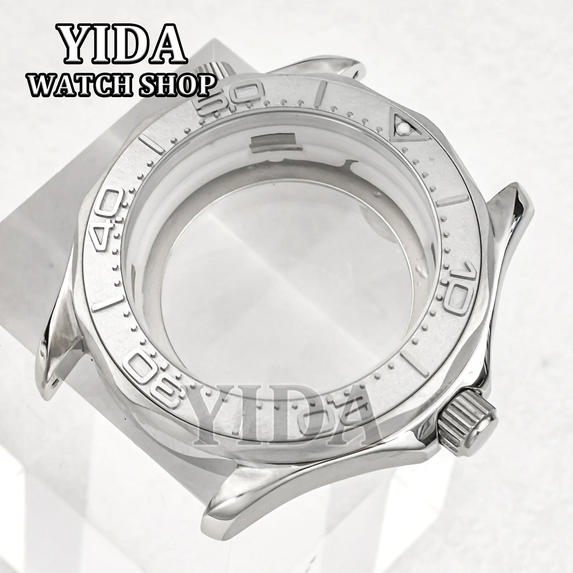 41mm Watch Case 316L Stainless Steel 10ATM Water Resistance Sapphire Crystal For Seamaster 300 NH35 Automatic Movement MOD Parts