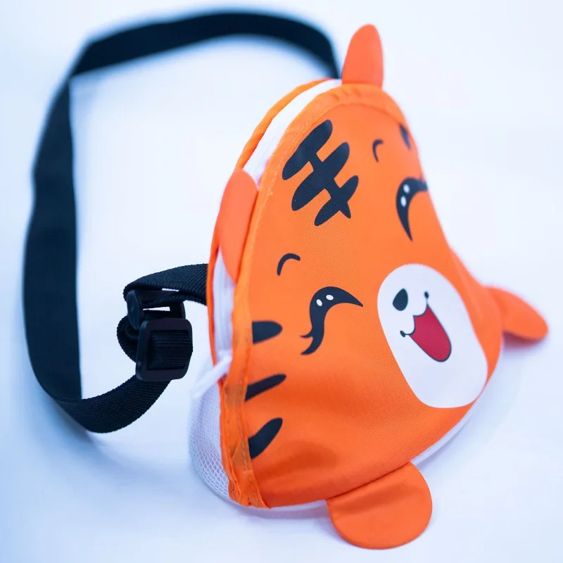 New Cute Animal Shape Children Shoulder Backpack Beach Toy Quick Storage Mesh Bag Shell Conch Sand Digging Mesh Bag Organizer