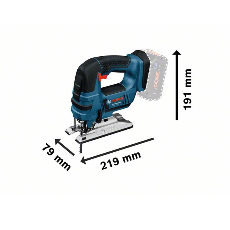 Bosch GST18V-LI B 18V Jigsaw Lithium Battery SDS Blade Compact Lightweight Design Metal Wood Cutting Curve Saw Bare Tool