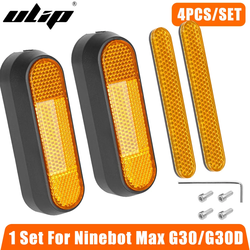 Ulip Modifited Rear Fork Decorative Cover Set for Ninebot MAX G30 G30D E Scooter Rear Fender Guard Shield Cover Reflector Parts