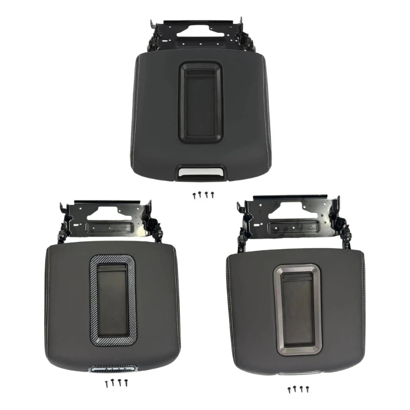 Vehicle Center Console Lid Assembly 0227083AA Replacement with Hinged Bracket, ABS Main Structure, for Armrest Area Repair H9EE