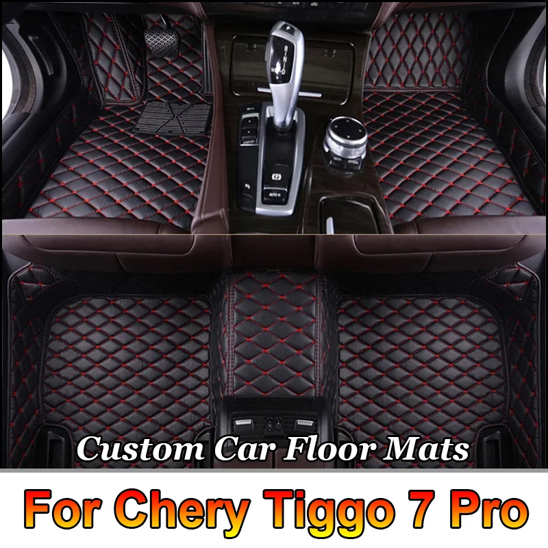 

Кожаные автомобильные коврики на заказ для Chery Tiggo 7 Pro 2021, ковры, подушечки для ног, аксессуары