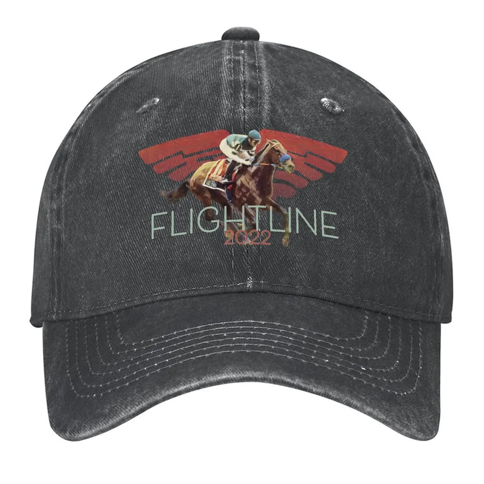 

Famous Racehorse - Flightline2022 Baseball Cap Hood Gentleman Hat Snap Back Hat Women's Beach Visor Men's