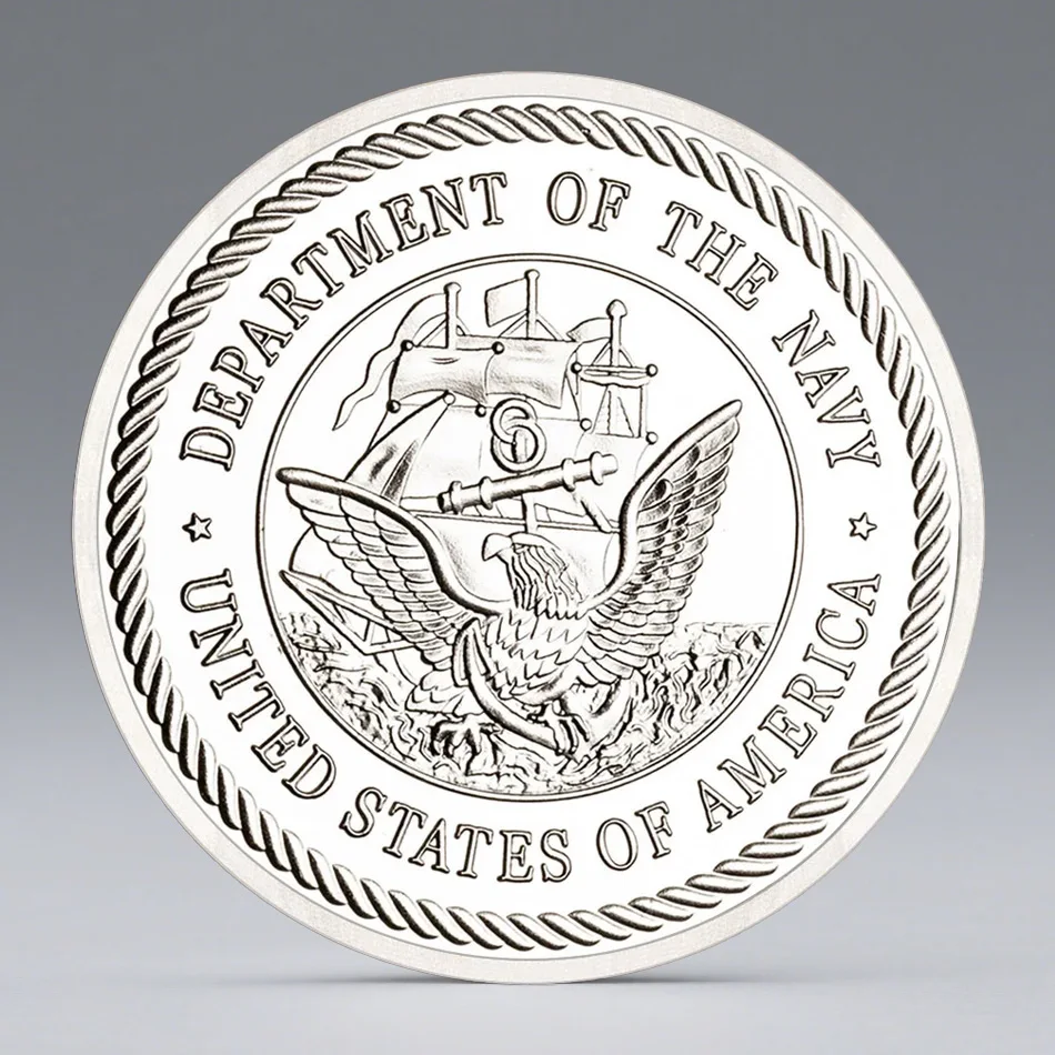 U.S Seal Team Commemorative Coin Haitian Air Guard Super Squad Silvery Plated Collectible Coin