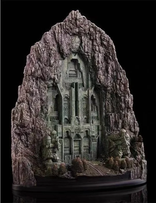 

27 см Erebor самодельная горная дверь фигурка из смолы карли воин статуя модель дома настольный аквариум украшение украшение