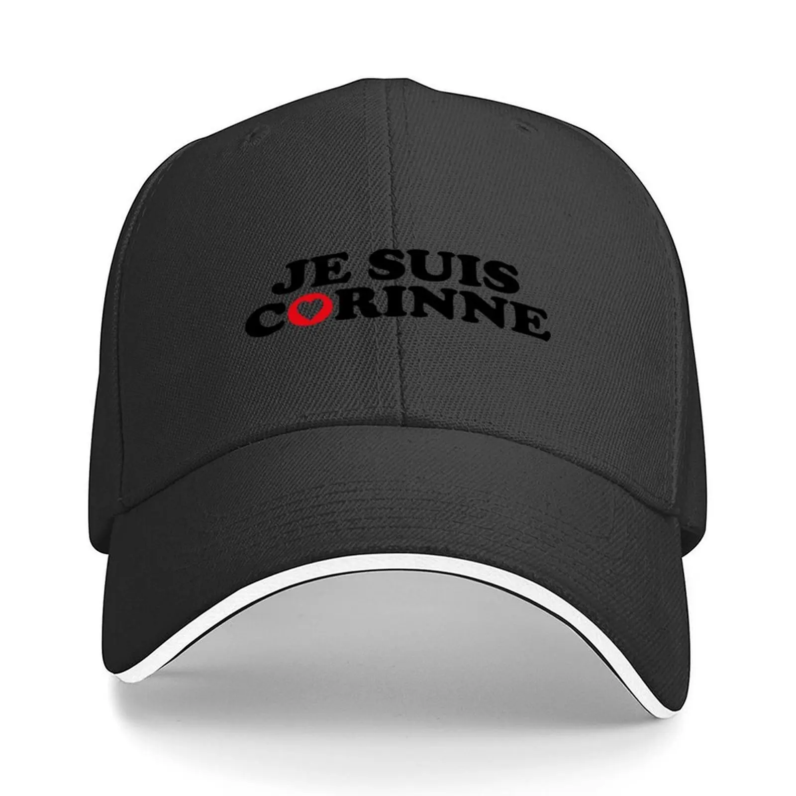 

Je Suis Corinne Baseball Cap Beach Outing Luxury Brand funny hat Big Size Hat Men Caps Women's