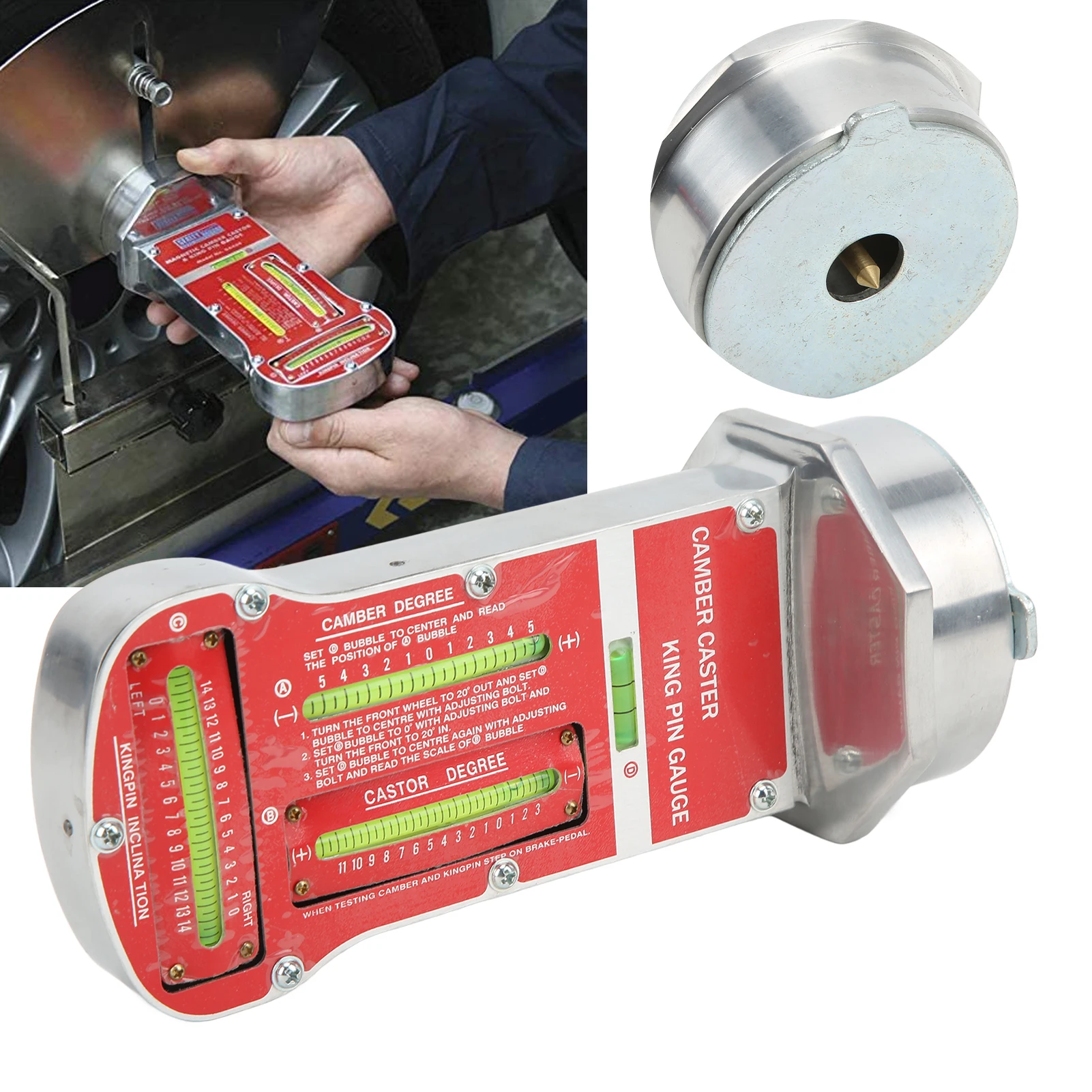 Car Wheel Alignment Tool for Automobile Truck Magnetic Camber Castor Kingpin Gauge Camber Caster Gauge Wheel Alignment Tool view 3