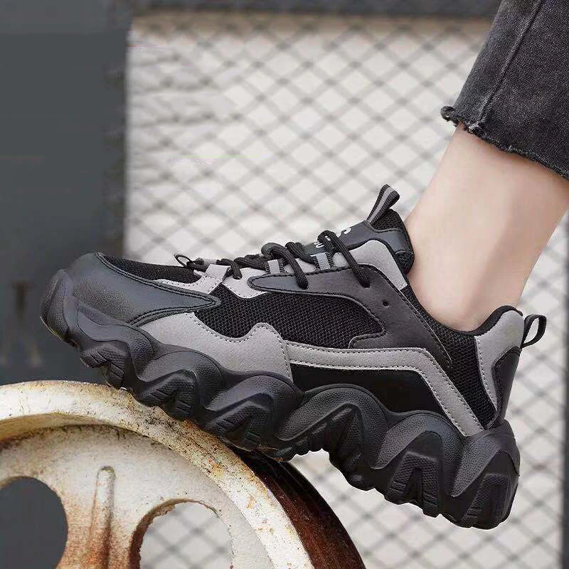 Waliantile Fashion Men Women Work Safety Shoes Sneakers For Construction Working Boots Puncture Proof Steel Toe Safety Sneakers