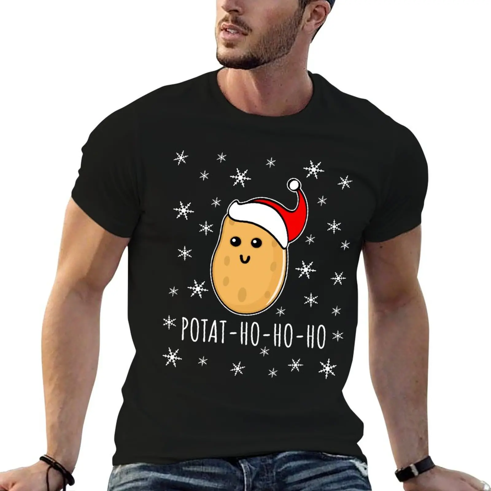 Christmas Potato - Festive gift T-Shirt essential t shirt funny t shirts man t shirts for man pack cotton T-shirt