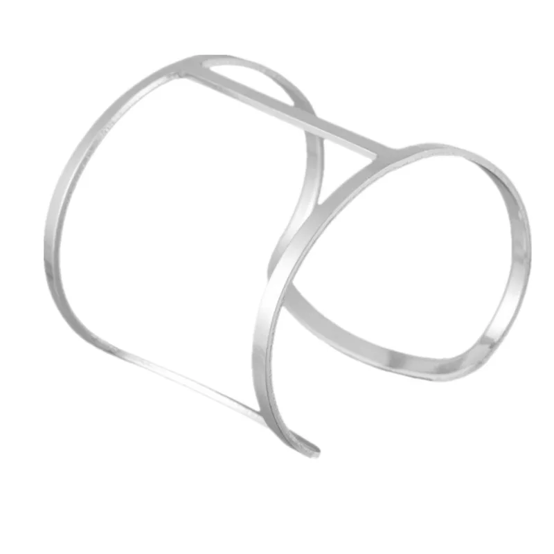 Simple opening bracelet, foreign trade supply popular jewelry metal bracelet Amazon punk bracelet bracelet