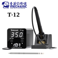 MECHANIC T-12 desktop soldering iron with large LED digital display screen and precise temperature control soldering station