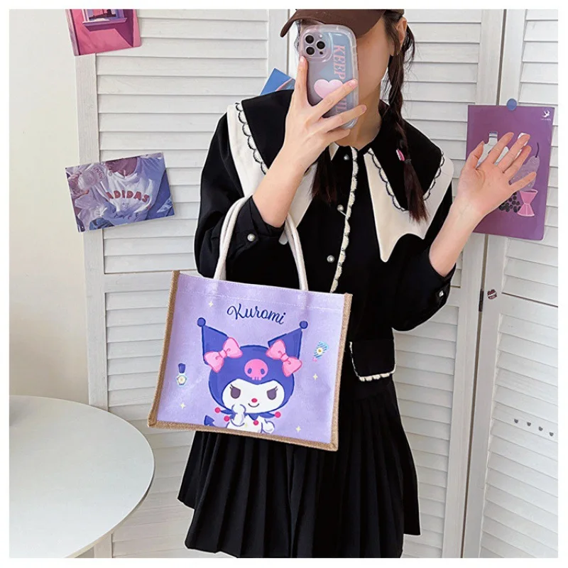 

Sanrio Hellokitty Cinnamoroll kuromi my melody plush bag cute anime crossbody bag fashion backpack handbag women soft padded han