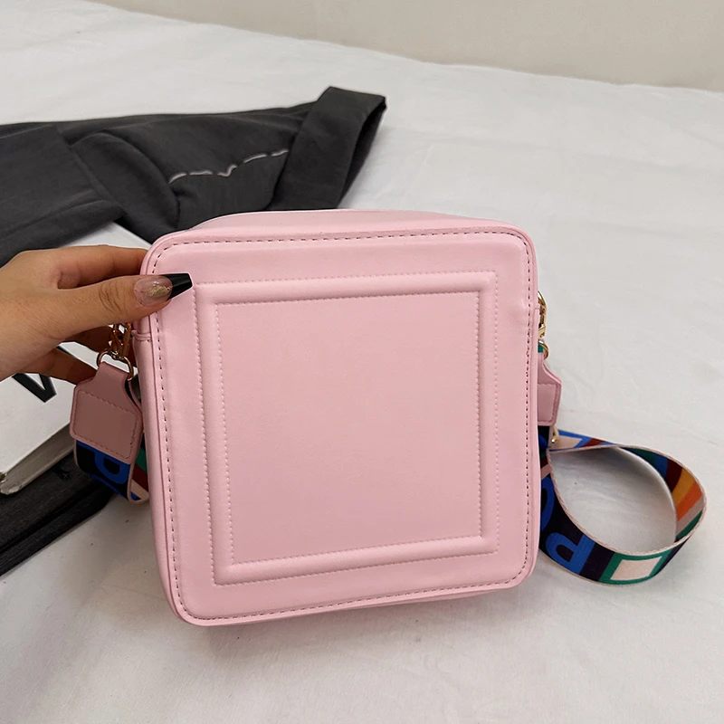 

Black Classic Leather Shoulder Bag for Ladies Messenger Crossbody Handbag From Luxury Brand Famous Designer Elegant